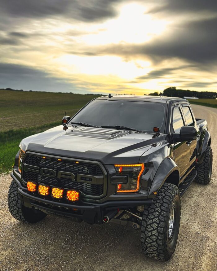 Ford Raptor with Orange glow lights