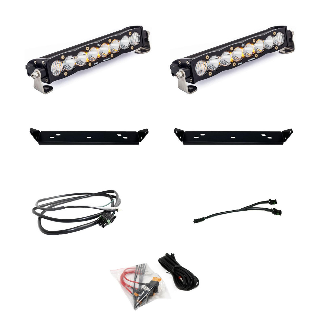 Raptor Light bars and wiring harness and mounting brackets 