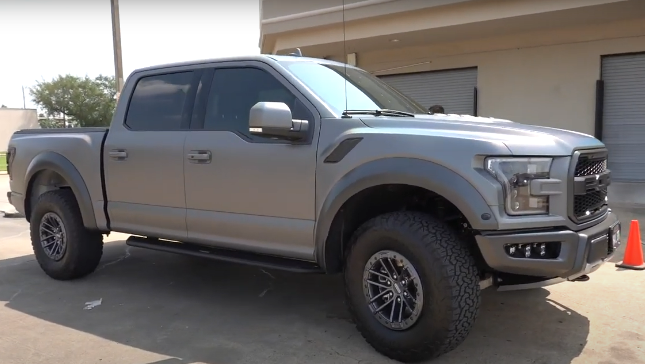 VViViD rainbow hue vinyl wrap on ford raptor of entire vehicle